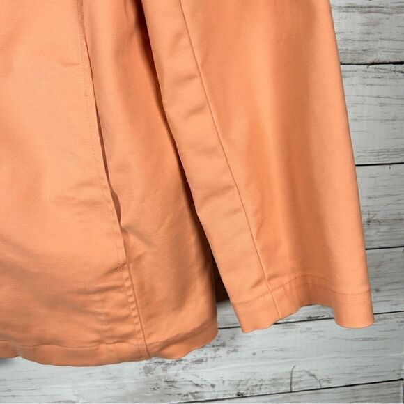 Talbots Twill Cotton Stretch Collared Salmon Unlined Jacket 14 - Picture 8 of 9